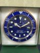 2018  Fake Rolex Wall Clock for sale - Rose Gold Submariner Black Face  (4)_th.jpg
